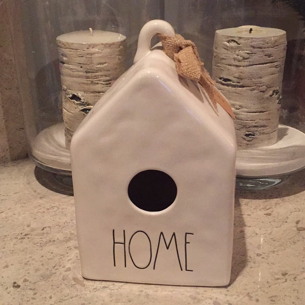 LAST ONE:  Rae Dunn “Home” ceramic birdhouse. - Picture 2 of 9